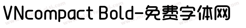 VNcompact Bold字体转换